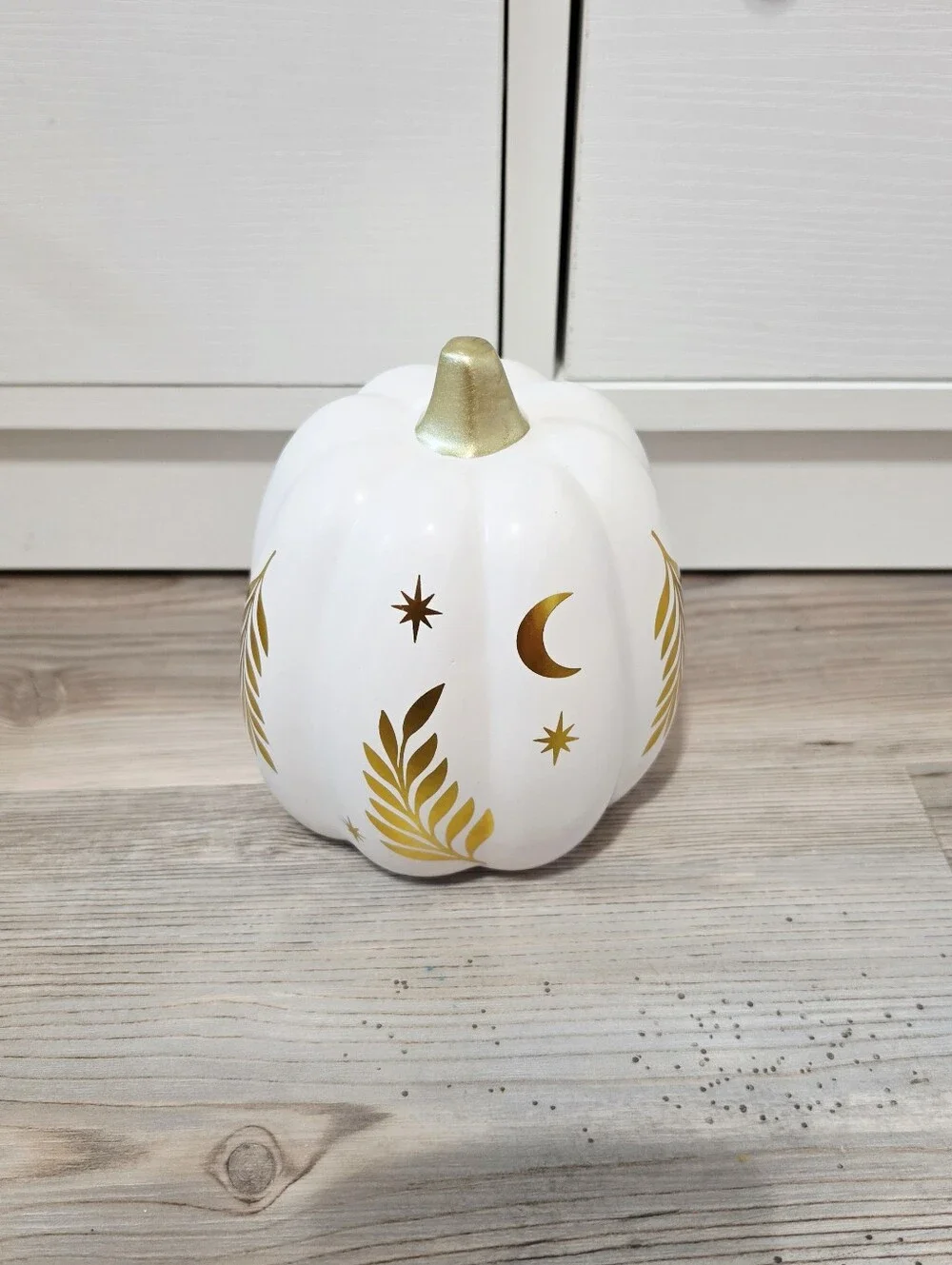 Target Bullseye Playground Halloween 2026 Ceramic Pumpkin - White & Gold